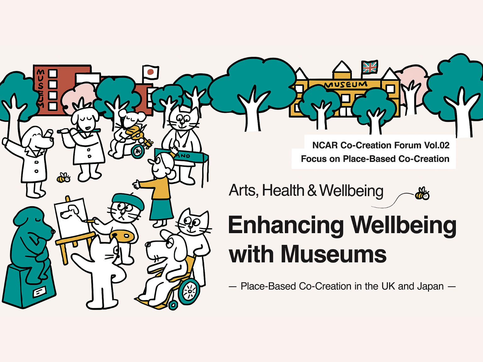 NCAR Co-Creation Forum Vol.2 Arts, Health & Wellbeing: Enhancing Wellbeing with Museums ―Place-Based Co-Creation in the UK and Japan

